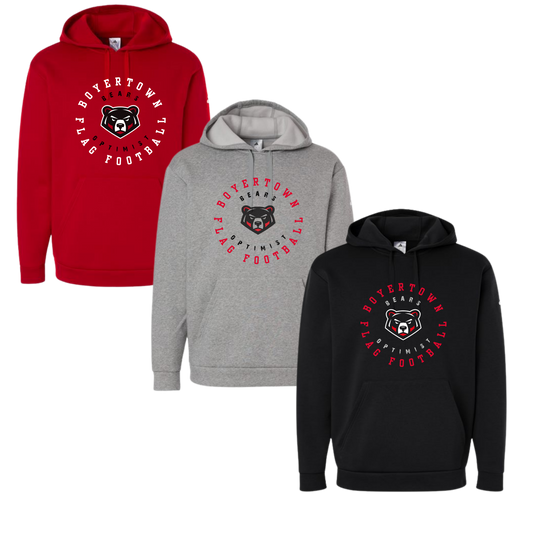 Boyertown Optimist Football Mens & Womens Adidas Hoodie - Edge