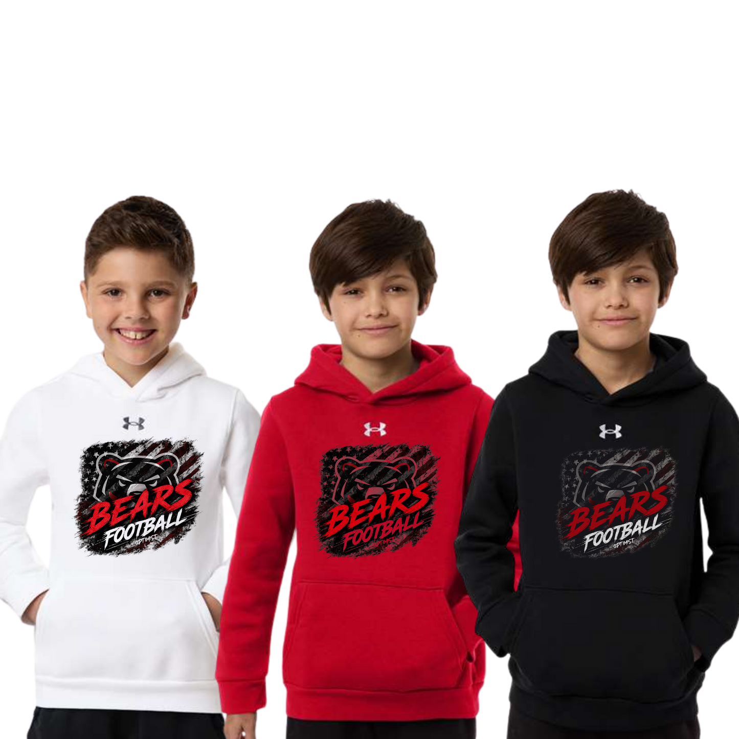 Boyertown Optimist Football Youth Under Armour Hoodie - Gunner
