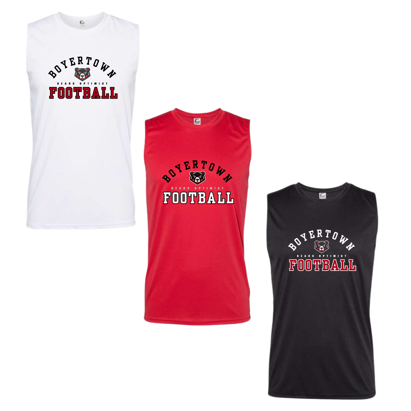 Boyertown Optimist Football Sleeveless Training Tee - Cover 1