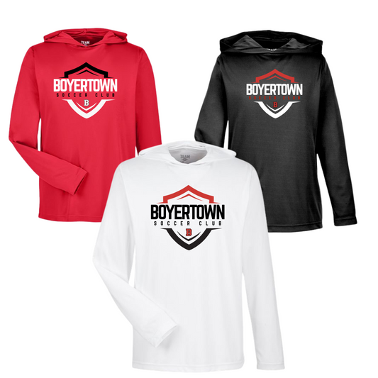 Boyertown SC LS Performance Tee W/Hood Unite