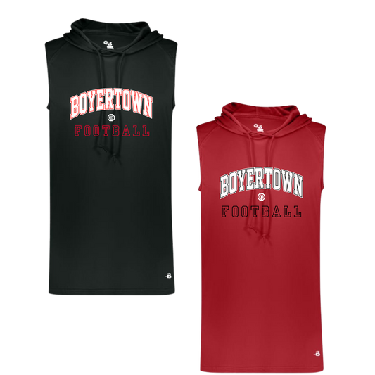 Boyertown Optimist Football Sleeveless Training Tee With Hood - Classic