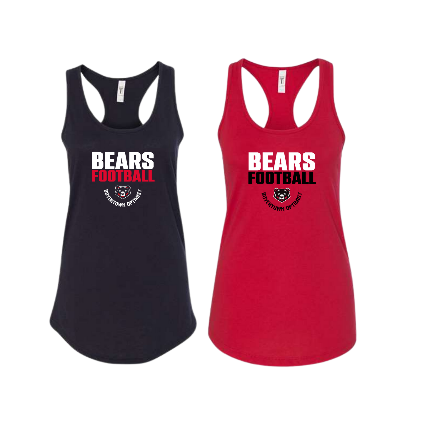 Boyertown Optimist Football Ladies Racerback Tank - Dominate