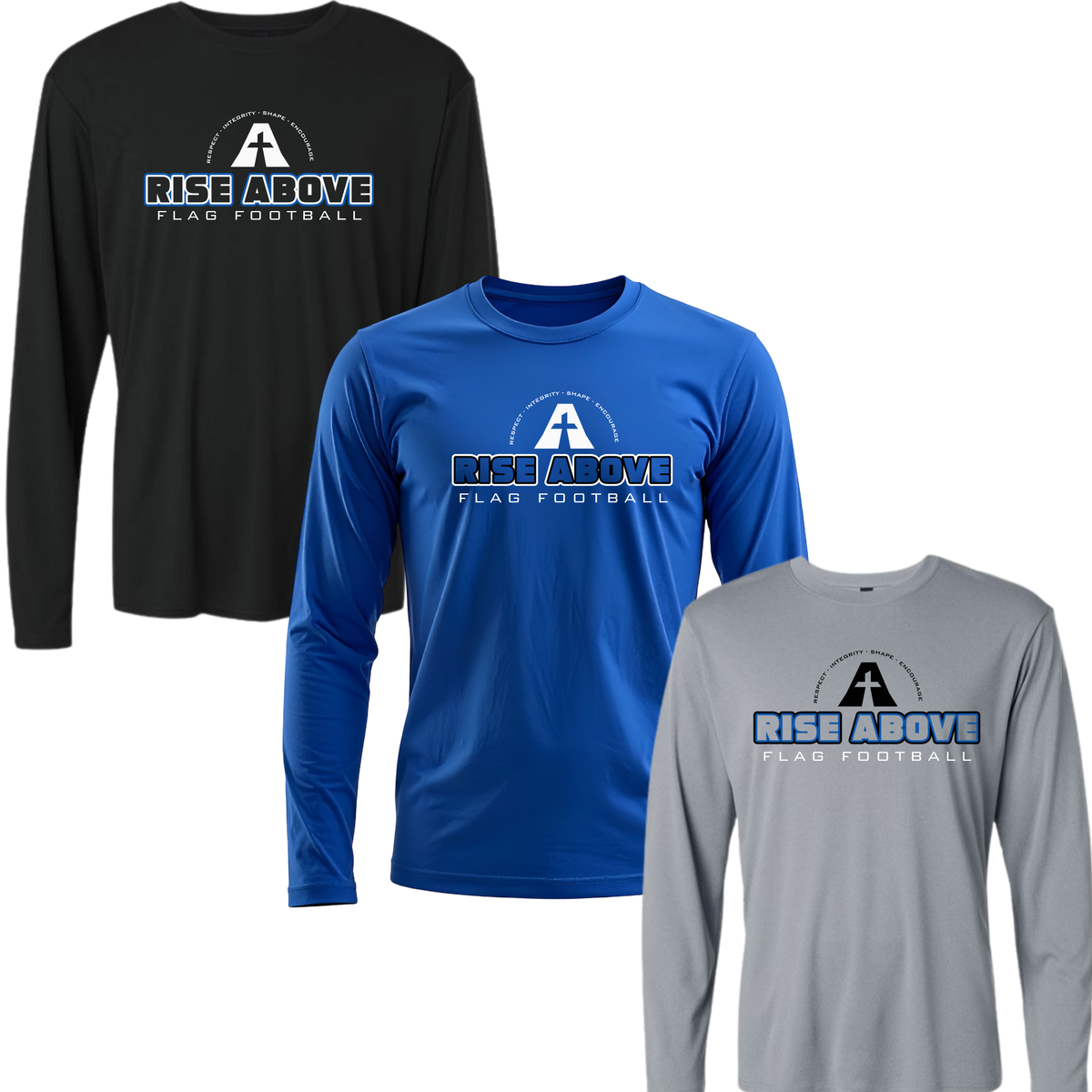 Rise Above Football Unisex Long Sleeve -TD