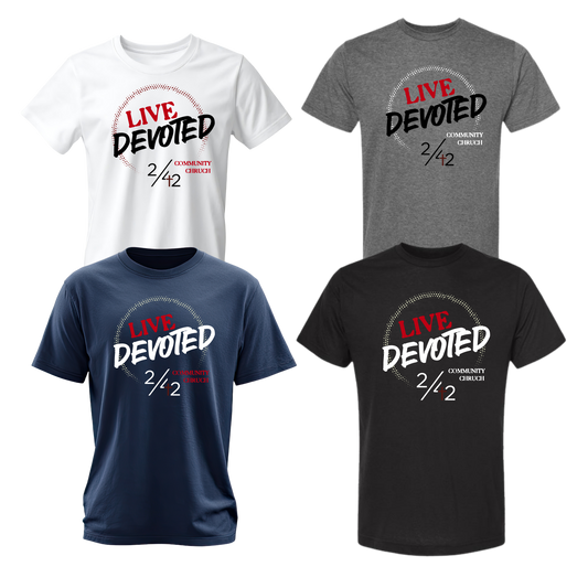 242 Community Church Live Devoted Heavyweight  Unisex Tee
