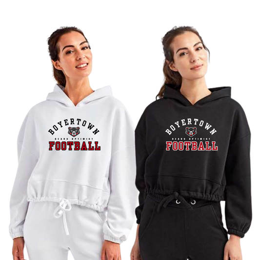 Boyertown Optimist Football Ladies Cropped Hoodie