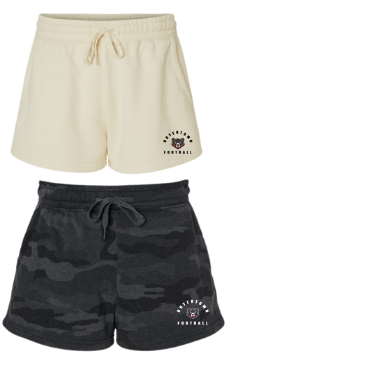 Boyertown Optimist Football  Wave Wash Fleece Ladies Shorts