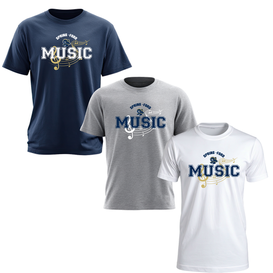 SF Music Unisex Cotton Tee - Notes