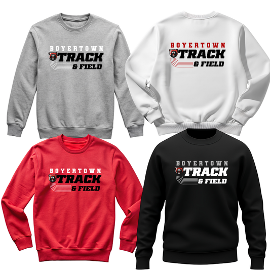 Boyertown T&F Unisex Crewneck Hurdle