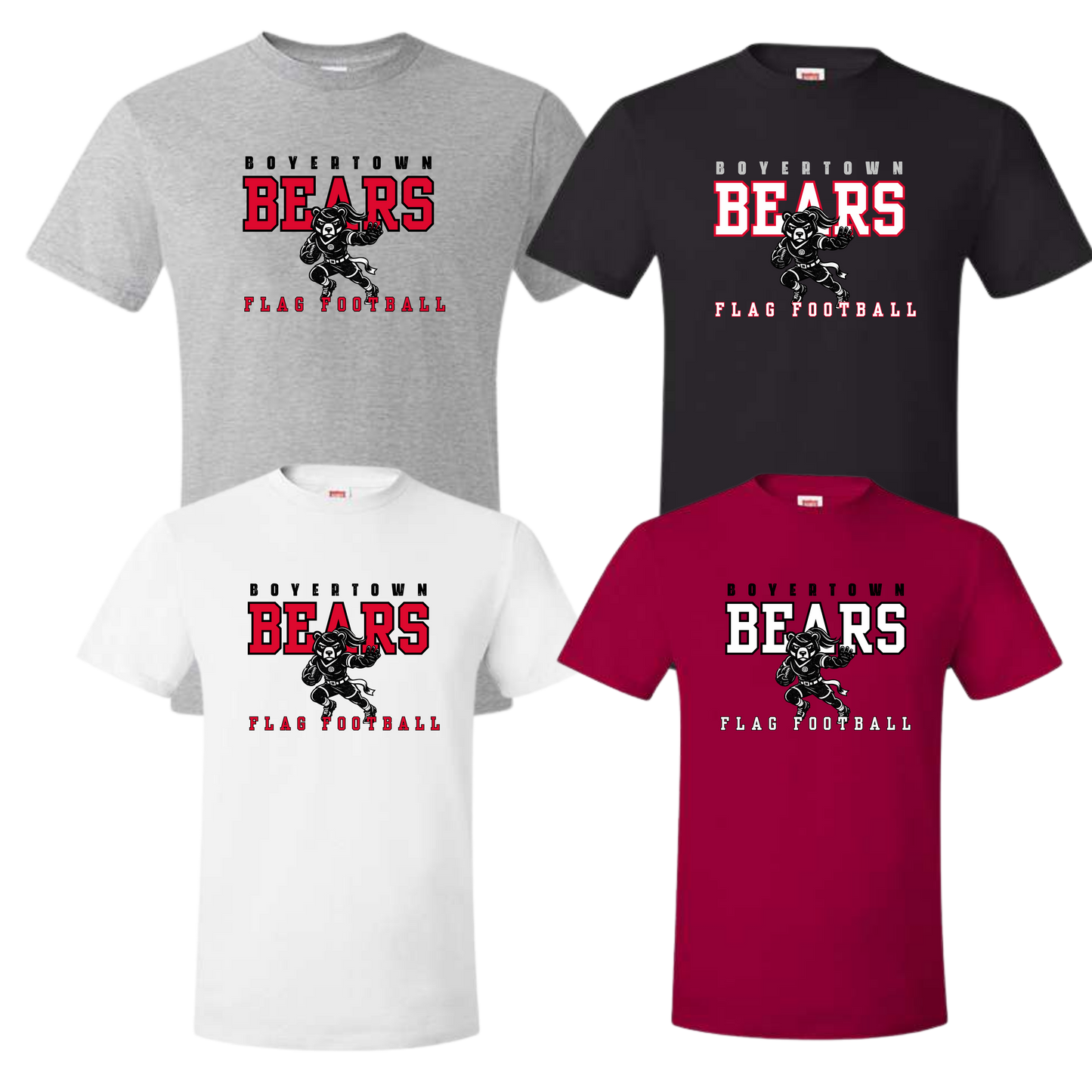 Boyertown Optimist Flag Football Unisex Tee - Bold BEARS