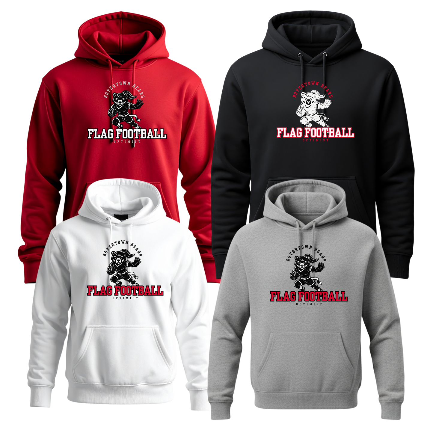 Boyertown Optimist Football Unisex Hoodie - Heisman & Lady Heisman