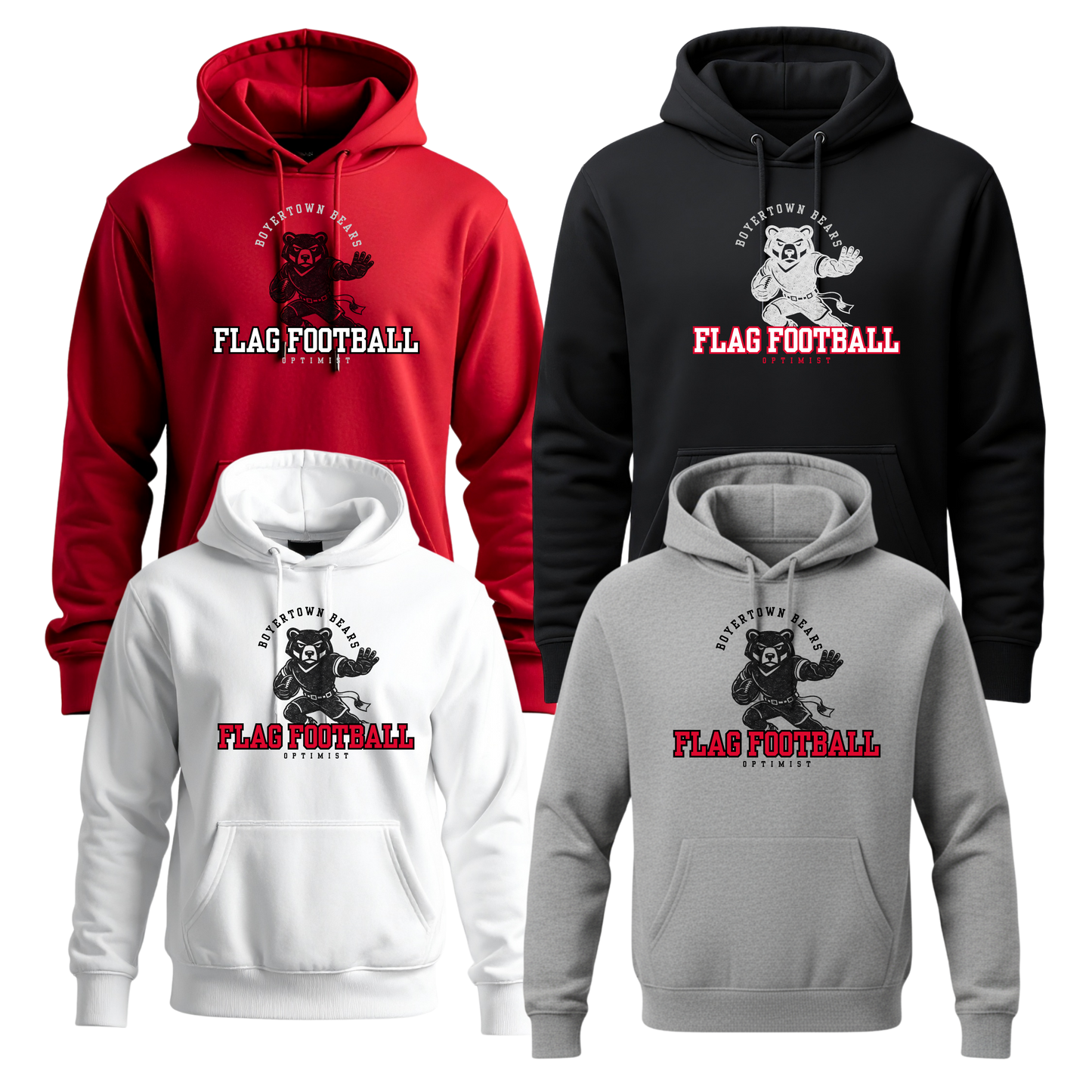 Boyertown Optimist Football Unisex Hoodie - Heisman & Lady Heisman