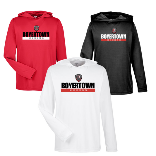 Boyertown SC LS Performance Tee W/Hood Defend