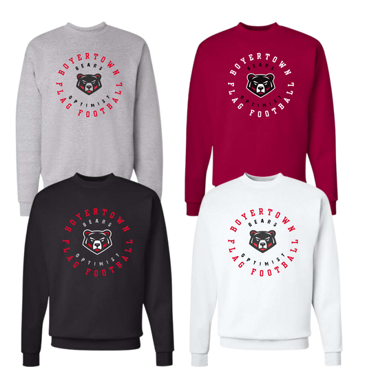 Boyertown Optimist Flag Football Unisex Crewneck Sweatshirt -  Huddle Up