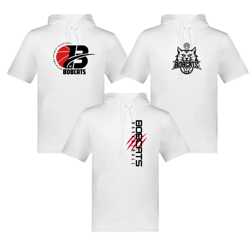 Bobcats Short Sleeve Hooded Fleece Lined