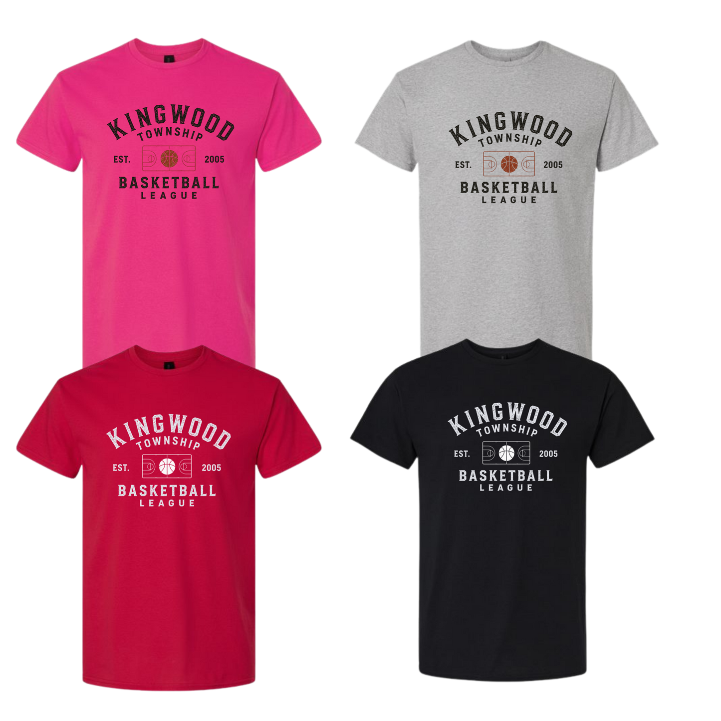 KW Township Basketball Unisex Tee - Hardwood