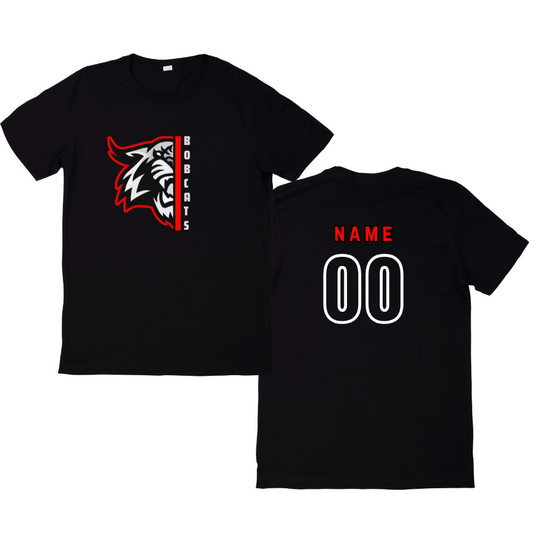 Bobcats Unisex Tee Custom Name & Number