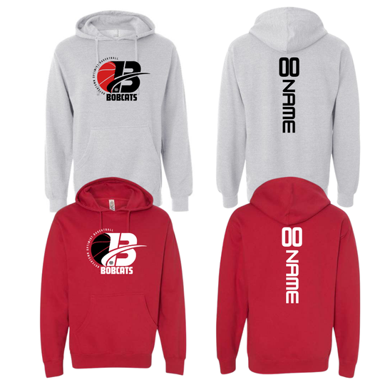 Bobcats Custom Hoodie Name & Number Advance