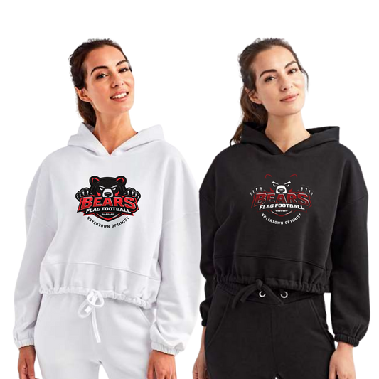 Boyertown Optimist Flag Football Ladies Cropped Hoodie