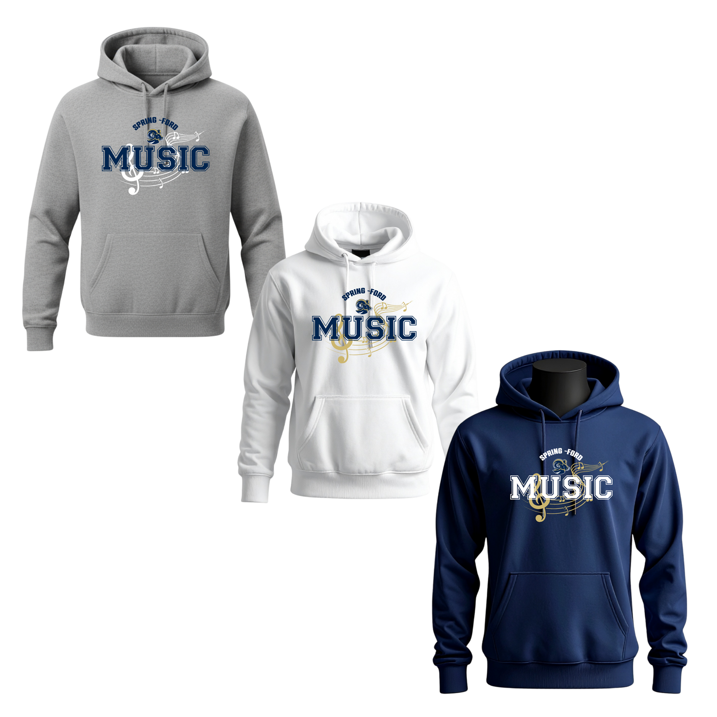 SF Music Unisex Hoodie - Notes