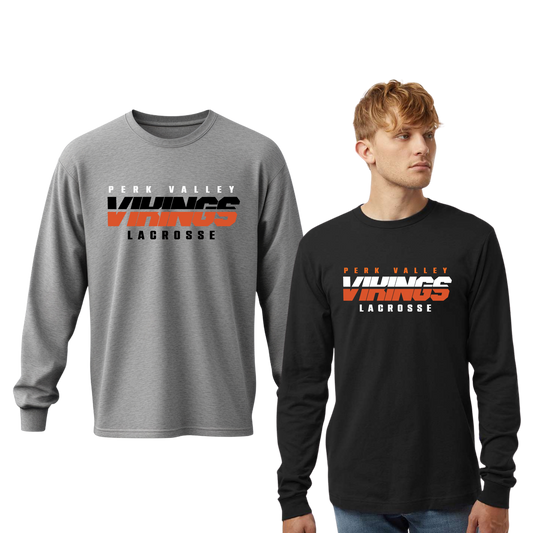 PV  LAX Crease Unisex Cotton Long Sleeve Tee