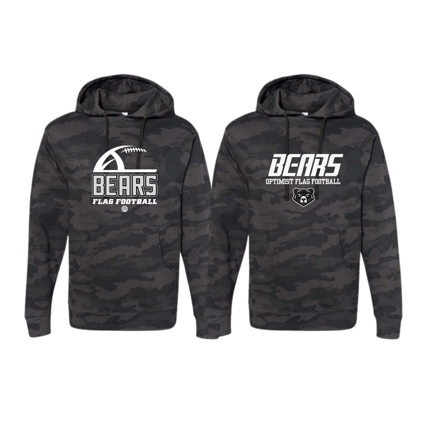 Boyertown Optimist Flag Football Ghost Camo Unisex Hoodie