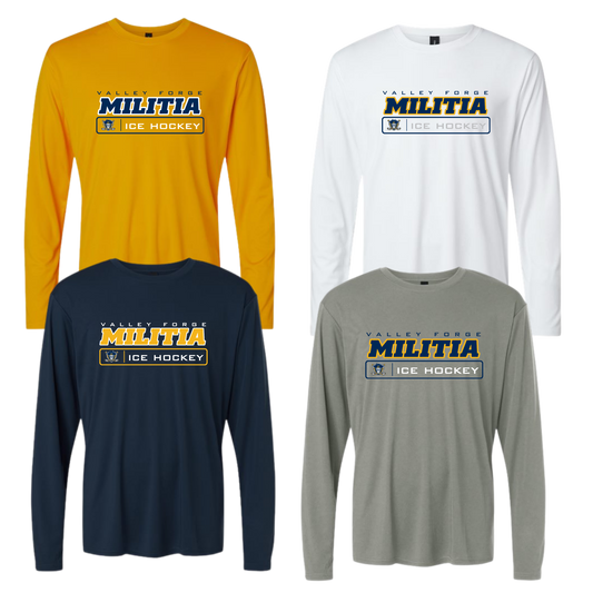 VF Militia Unisex LS Dri Fit Tee - Faceoff