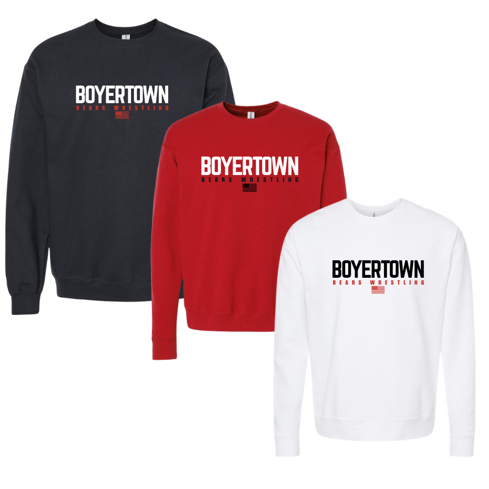 Boyertown Wrestling Crewneck Sweatshirt Freedom