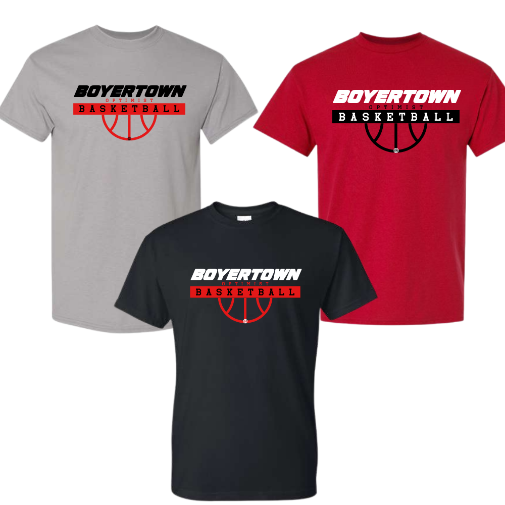 Boyertown Basketball Unisex Blended Tee Forward