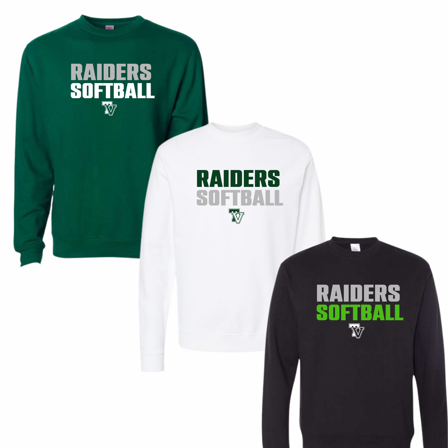 Twin Valley Softball Unisex Crewneck Stacked