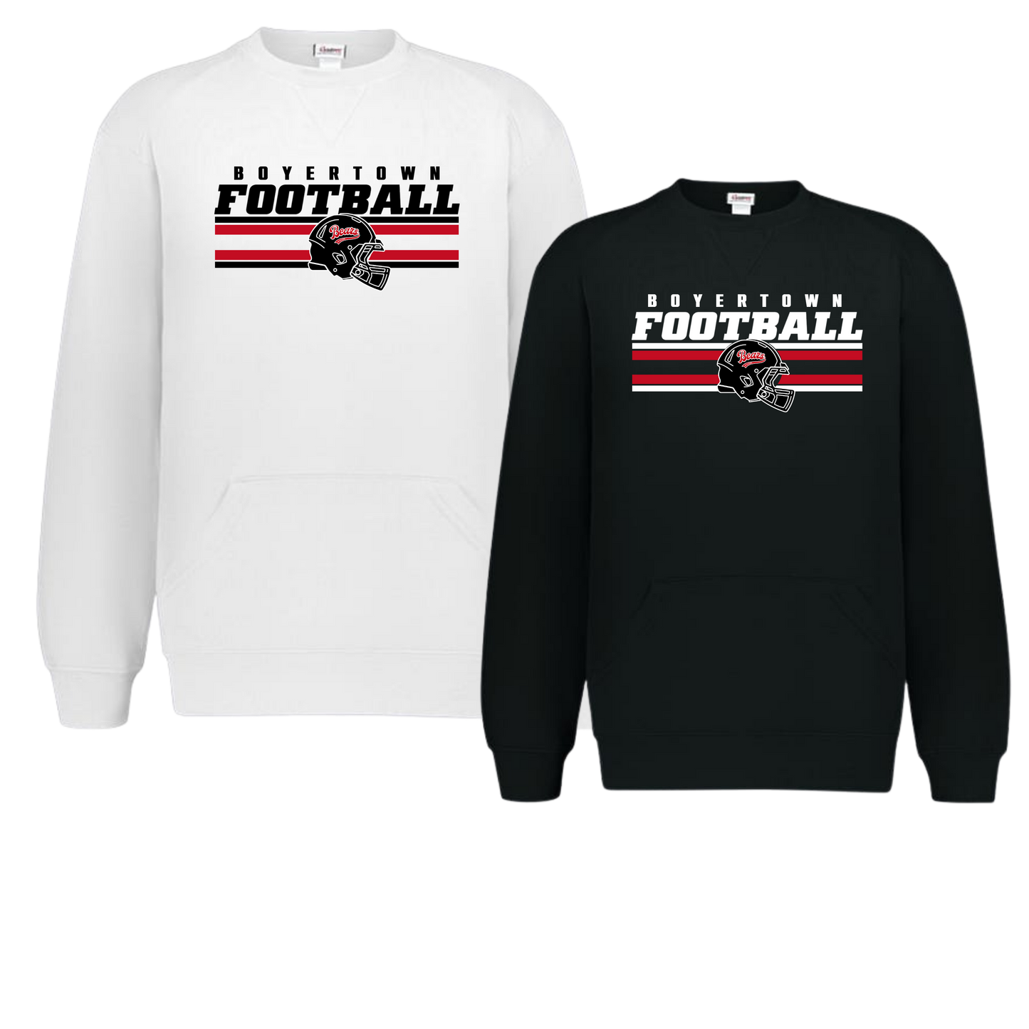 Bears Football 26 - Unisex Crewneck With Front Pockets - Cover 2