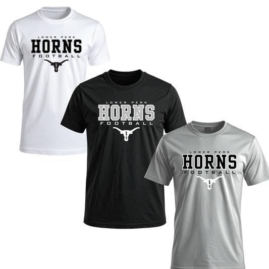 Longhorns Unisex Tee - HORNS Football