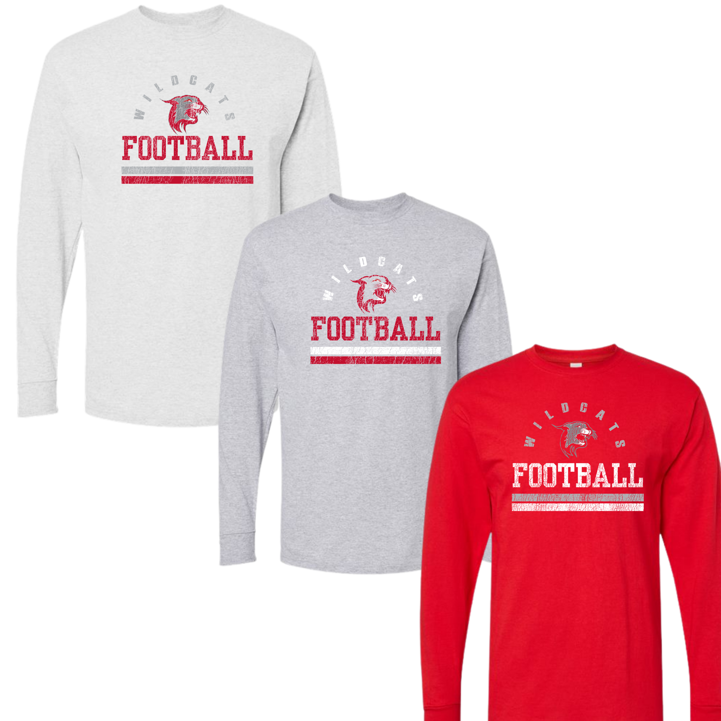 OJR Football LS Cotton Unisex Tee - Weathered