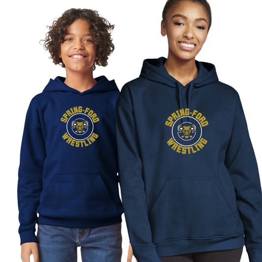 SF Wrestling  Unisex Navy Hoodie Team