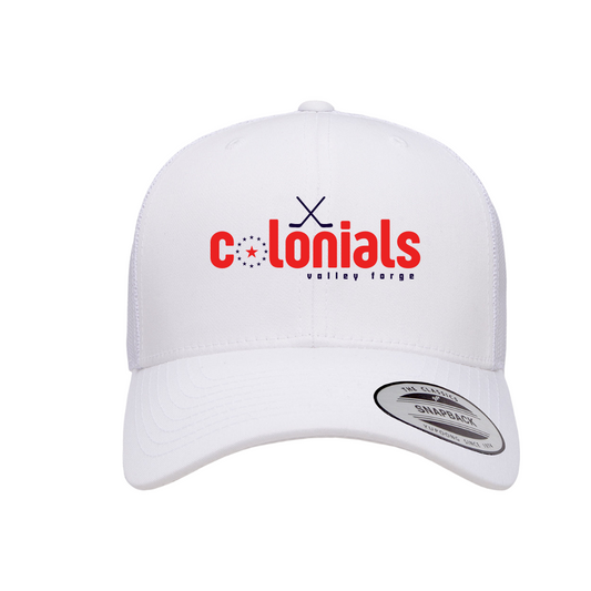 Colonials Retro Logo Snapback White Trucker Hat