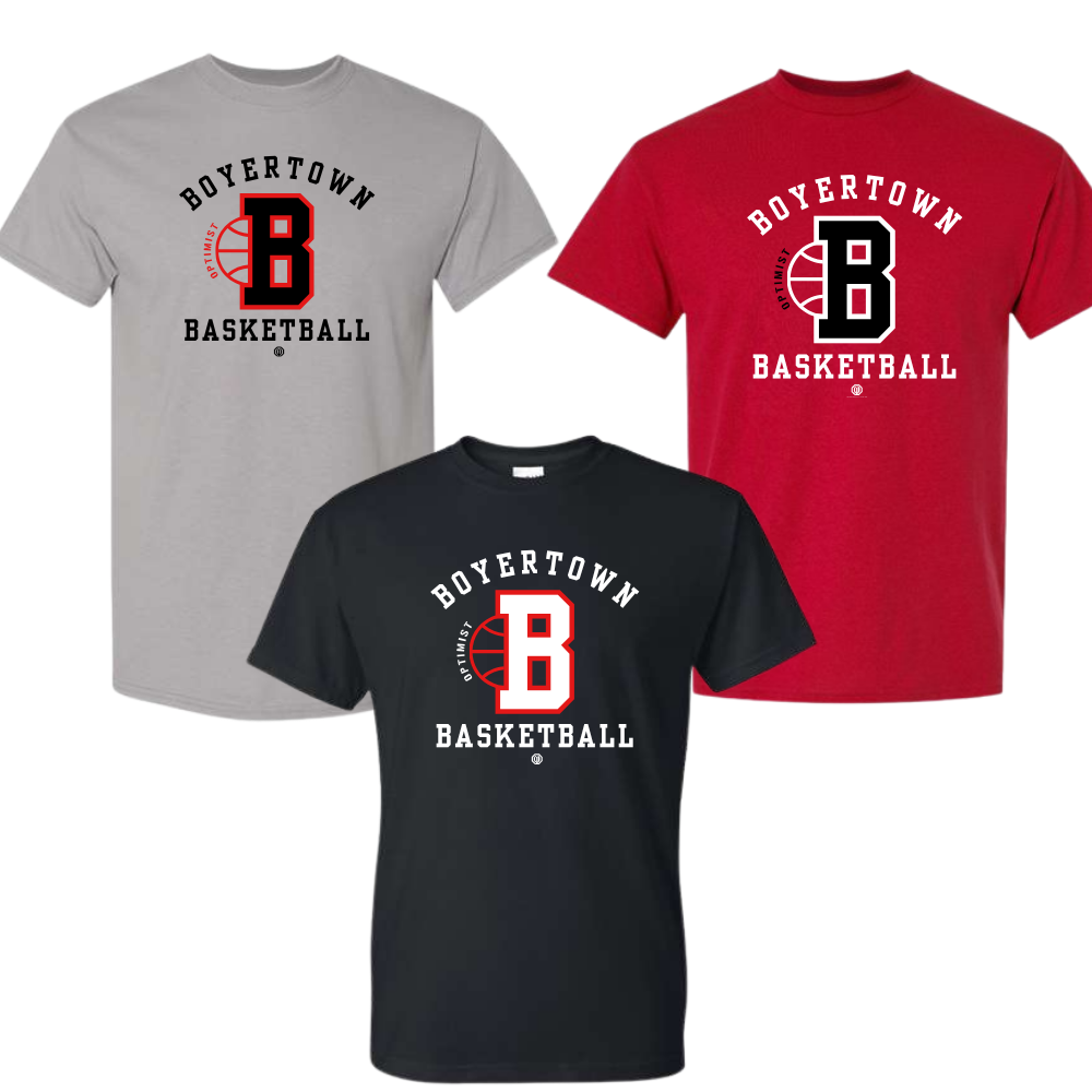 Boyertown Basketball Unisex Blended Tee Swoosh