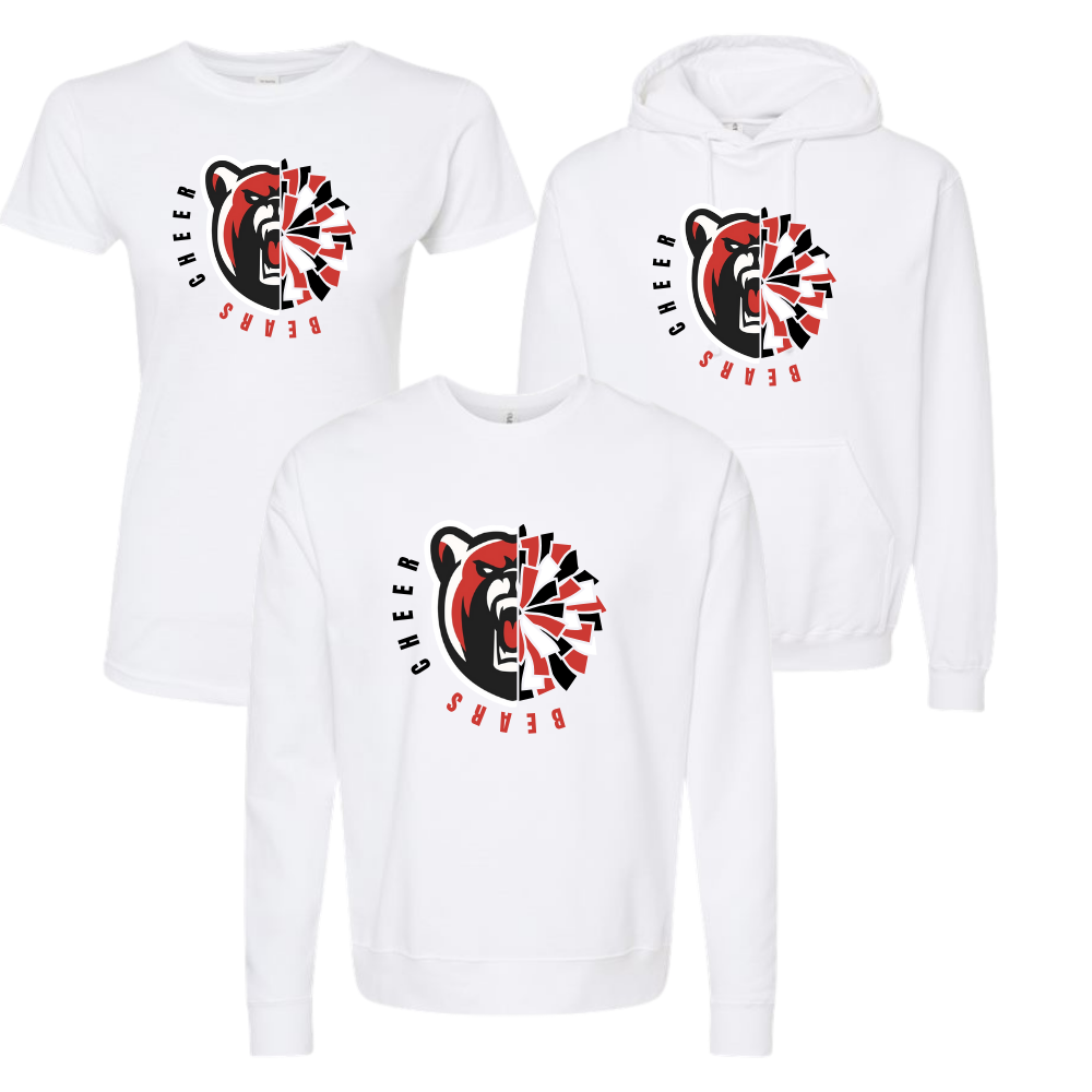 Bears Cheer Hit Zero Design Multiple Colors