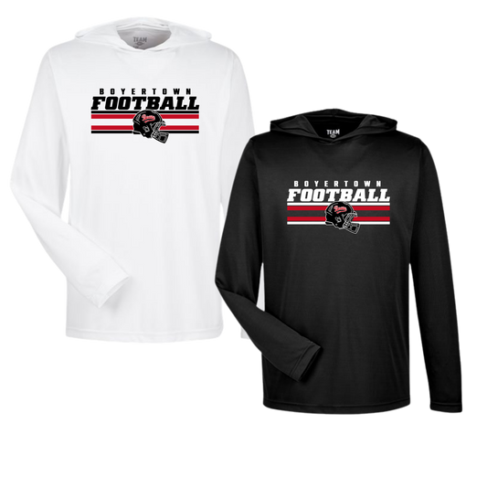 Bears Football 26 - Unisex Long Sleeve Performance Tee W/Hood - Cover 2