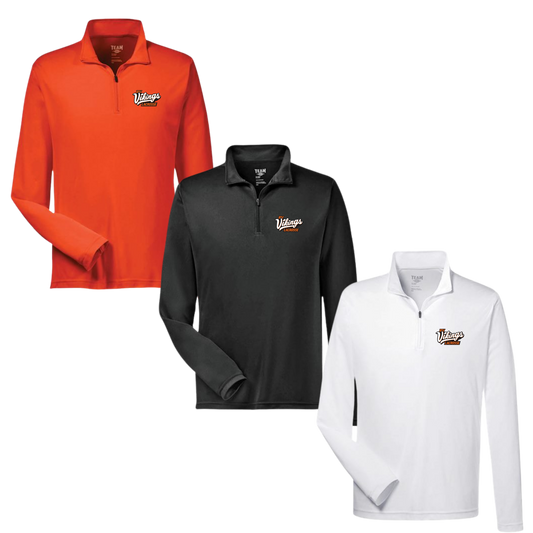 PV  LAX 1/4 Zip Long Sleeve Performance Left Chest Print