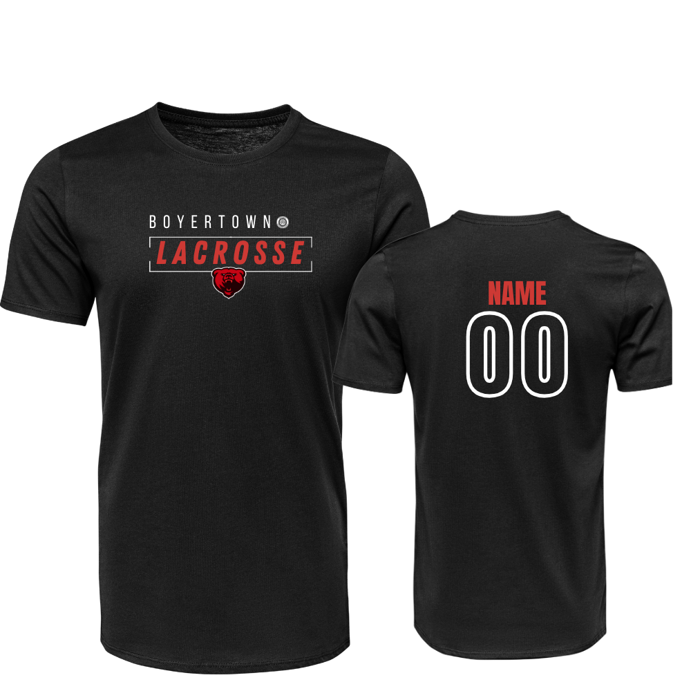 Boyertown LAX Custom NAME & Number Dri Fit Tee