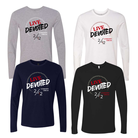 242 Community Church Live Devoted Unisex LS Cotton Tee