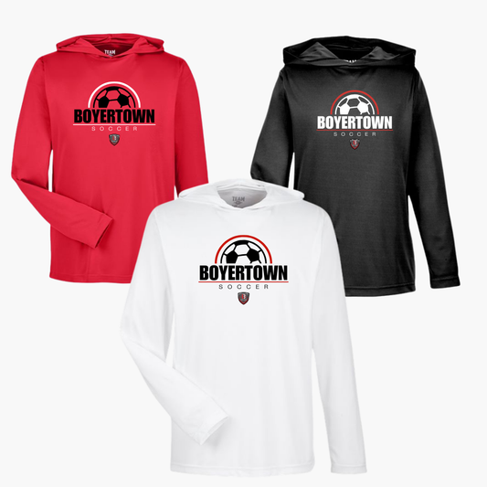 Boyertown SC LS Performance Tee W/Hood Grande