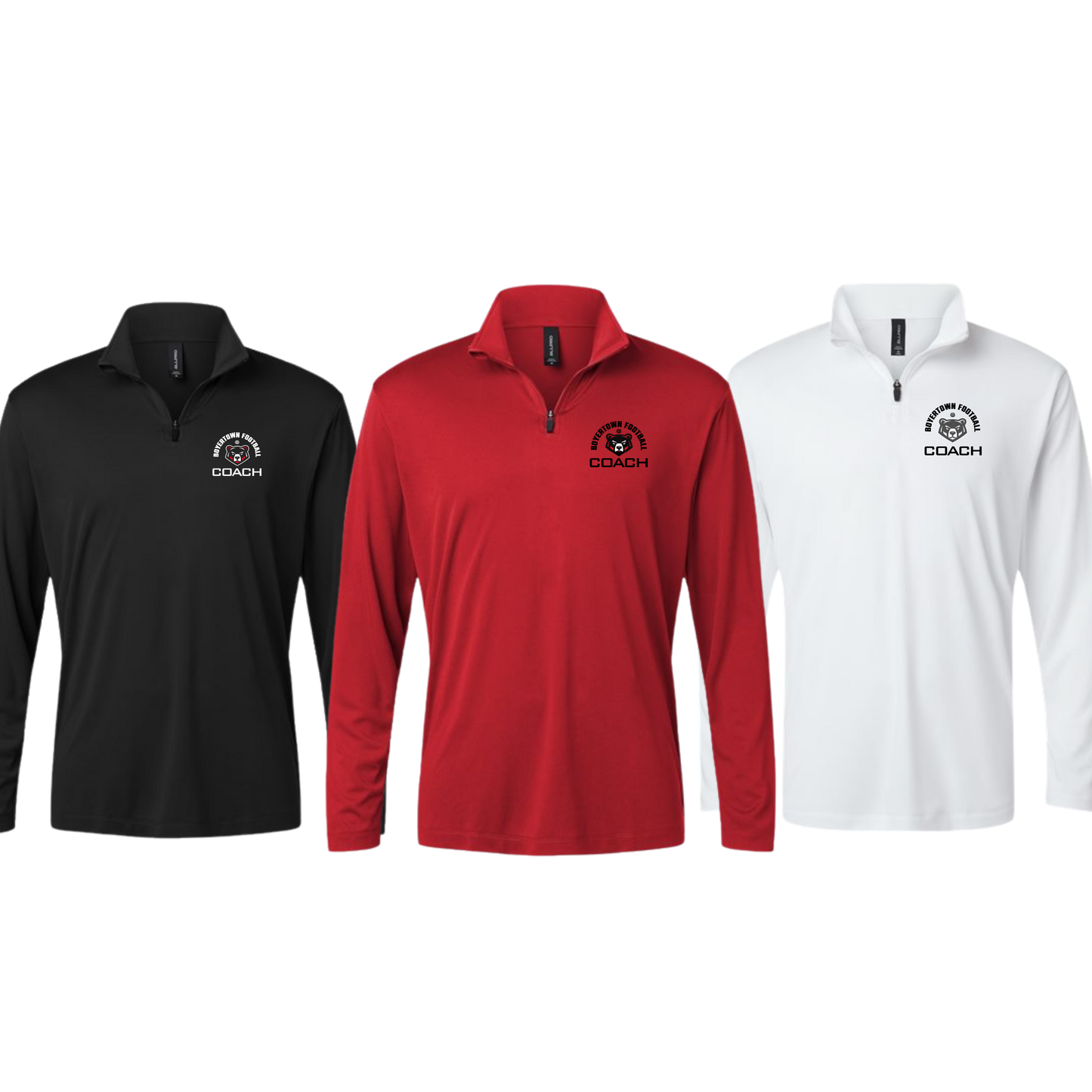 Boyertown Optimist Coach Long Sleeve 1/4 Zip/ Tackle/Flag/Girls