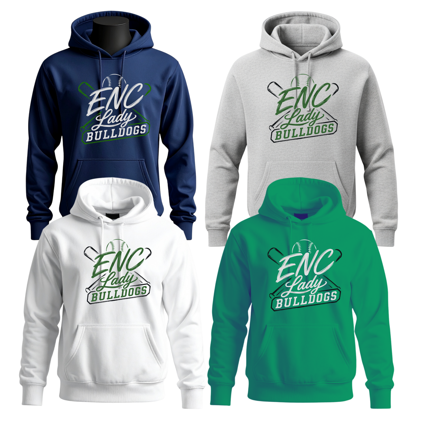 Lady Bulldogs Unisex Hoodie - Outline