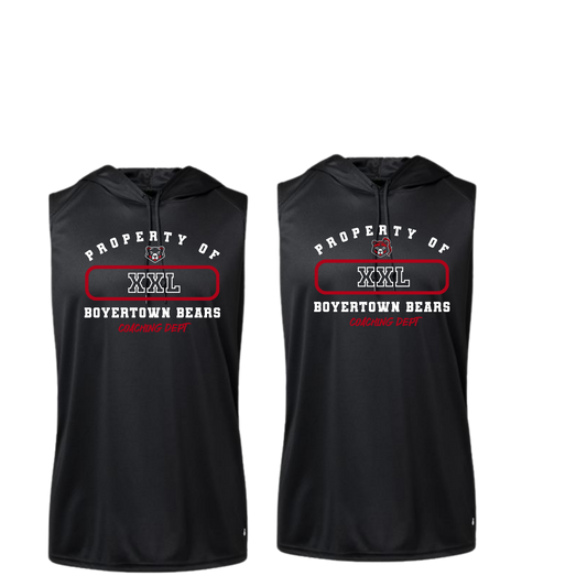 Boyertown Optimist Coach Sleeveless Hooded Tee - Property Of