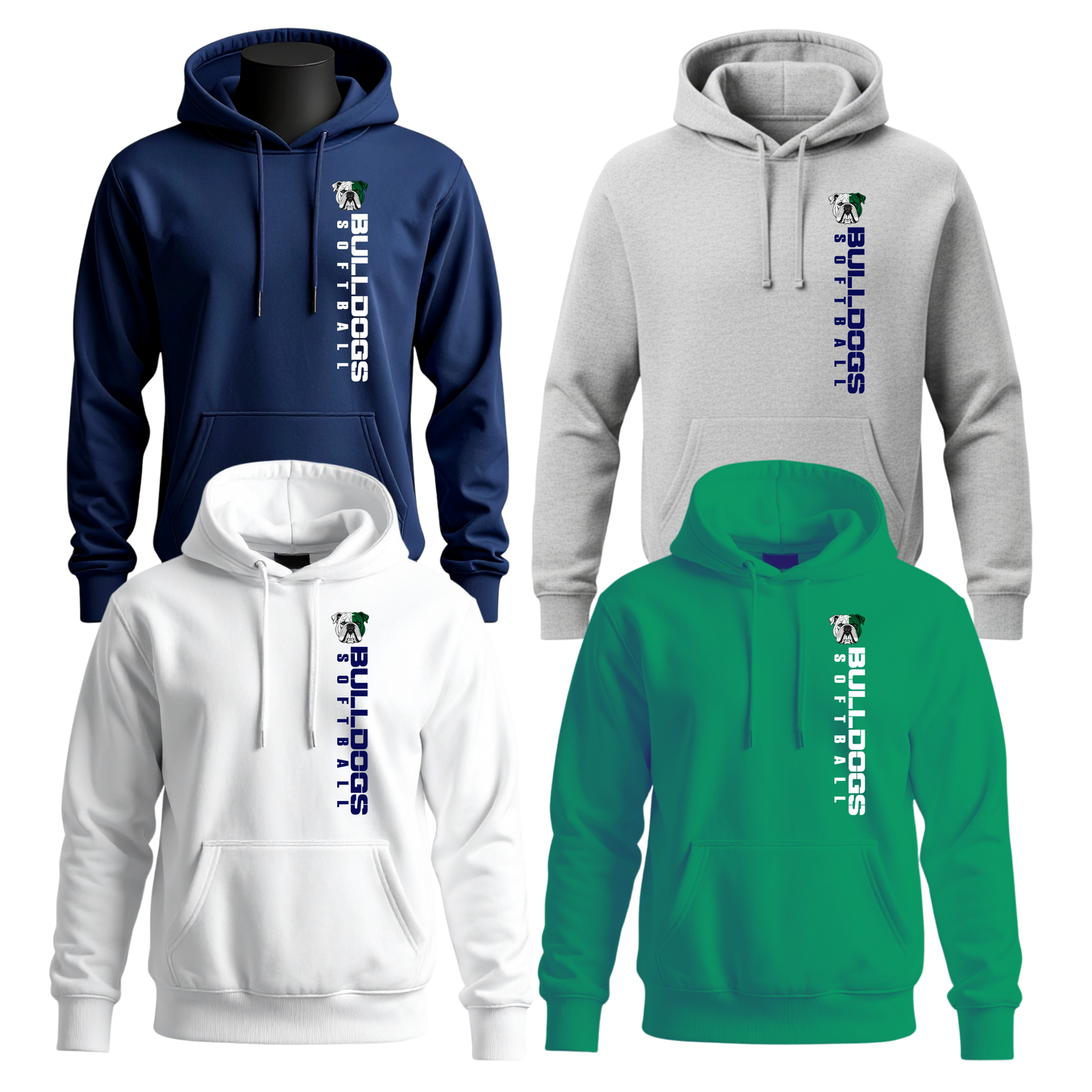 Lady Bulldogs Unisex Hoodie - Vertical