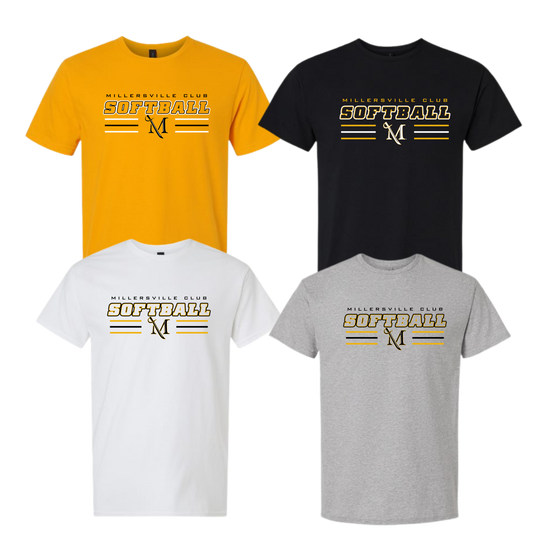 Millersville Club Softball Unisex Cotton Tee -Draft