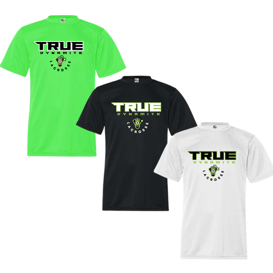 TRUE Dynamite Unisex Performance Tee Crease