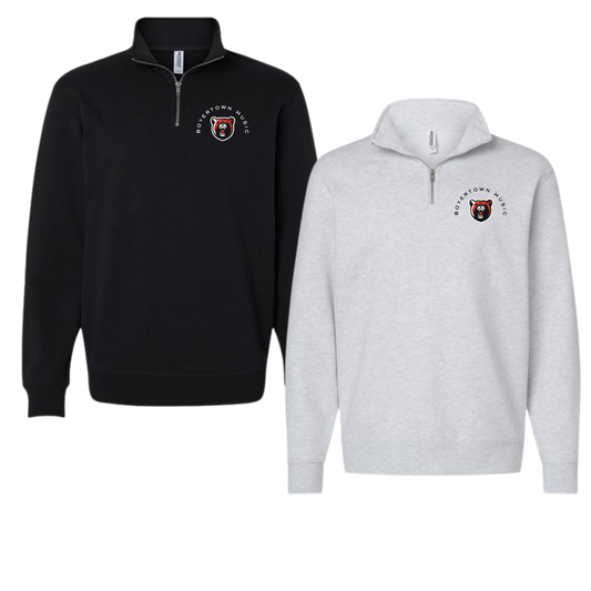 BASH Music Midweight 1/4 Zip - Bear Print