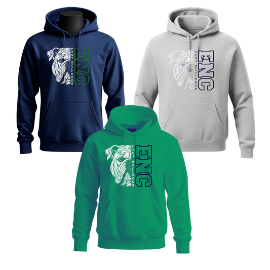 Lady Bulldogs Unisex Hoodie - Half
