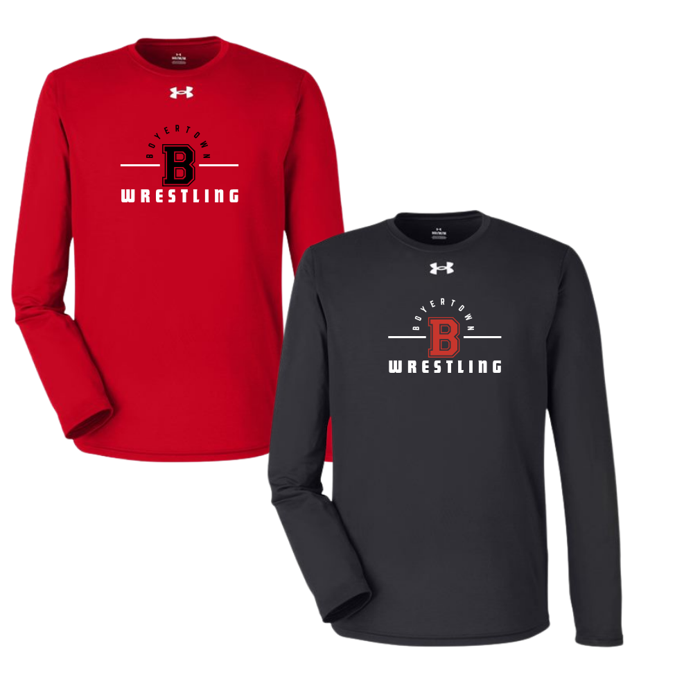 Boyertown Wrestling Under Armor Team Tech LS Performance Tee All American